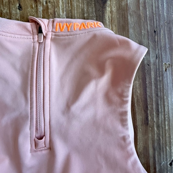 Ivy Park x Adidas crop top / sports bra in blush - Picture 4 of 8
